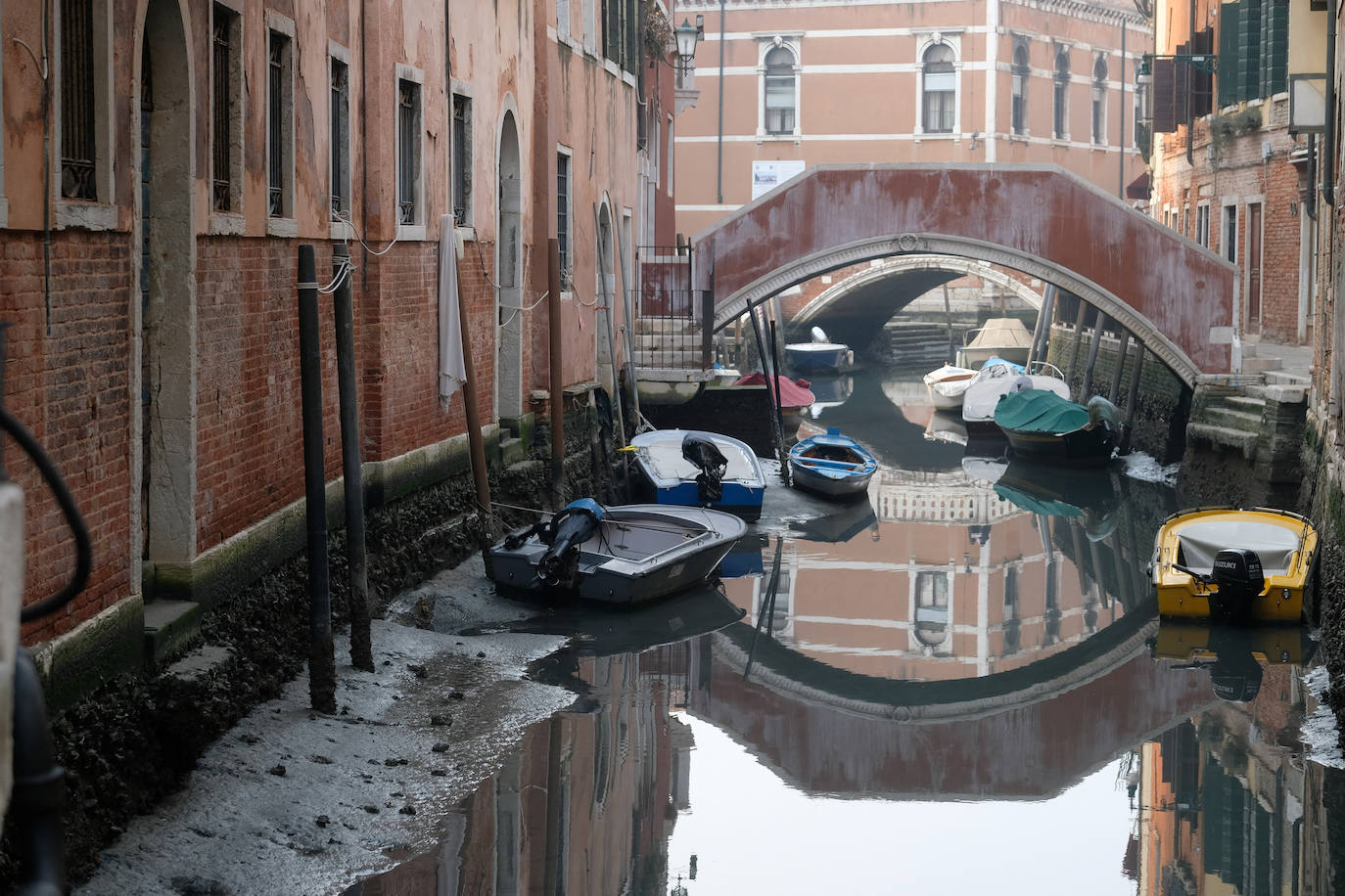 Venecia sin agua. Foto: Las Provincias