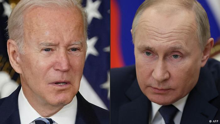 Joe Biden y Vladimir Putin. Foto: DW