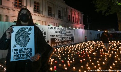 Marcha contra la persecución y asesinato de periodistas en México. Imagen del 5 de marzo de 2022. Foto: DW