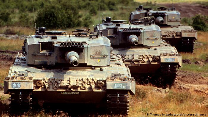 Tanques de guerra Leopard 1 de fabricación alemana. Foto: DW