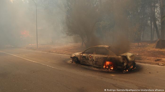 Incendio en Chile. Foto: DW