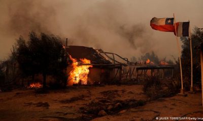 Incendio en Chile. Foto: DW.