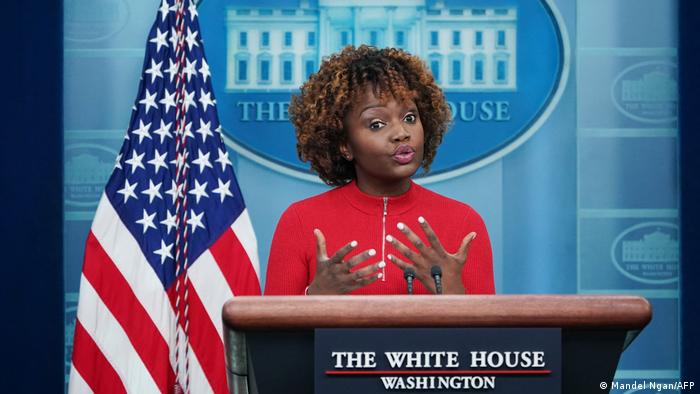 La portavoz de la Casa Blanca, Karine Jean-Pierre.Foto: DW