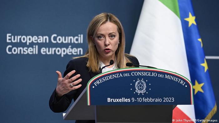 Primera ministra de Italia, Giorgia Meloni. Foto: DW