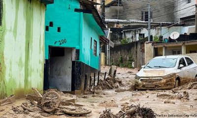 Daños causados por las fuertes lluvias en ese municipio del litoral norte del estado de Sao Paulo, Brasil, el 19 de febrero de 2023. Foto: DW