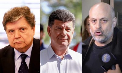 Los presidenciables Euclides Acevedo, Efraín Alegre y Paraguayo Cubas. Foto: El Nacional