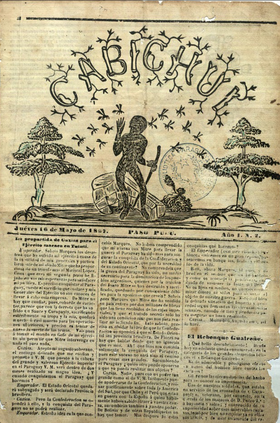 Portada de Cabichui. Biblioteca Nacional