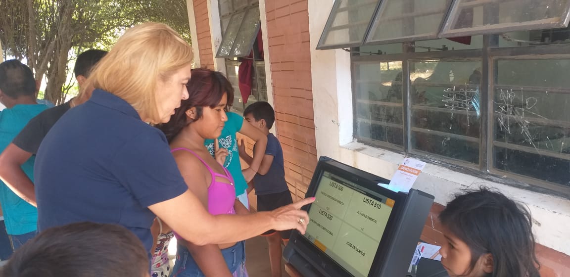 Máquinas de votación. Foto: Gentileza