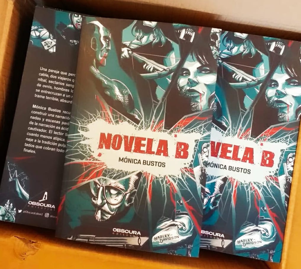 Novela B, de Mónica Bustos. Edición española. Cortesía