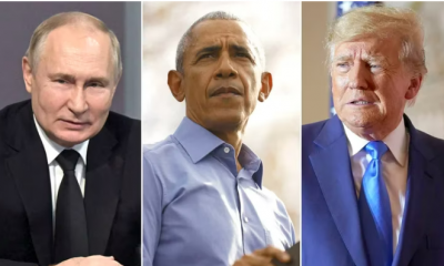 Vladimir Putin, Barck Obama y Donald Trump. Foto: Infobae.