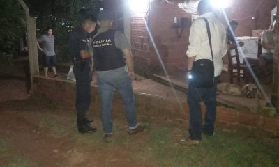 Autoridades se constituyeron en la vivienda de la víctima. Foto: Ñanduti