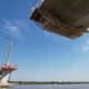 Construcción del puente Héroes del Chaco. Foto: MOPC