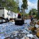 Destrucción de mercaderías. Foto: Ministerio Público.