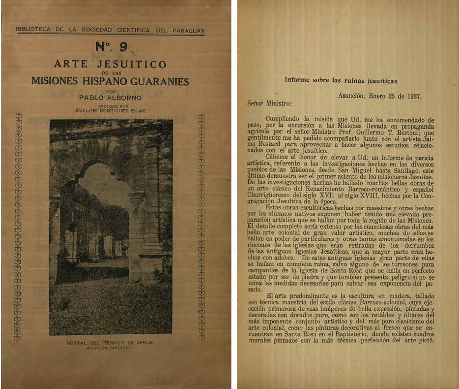 Volumen 9 de la Biblioteca de la Sociedad Científica del Paraguay, 1941. Cortesía