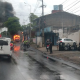 Incendio de un colectivo en zona de 4 Mojones. Foto: Ñandutí