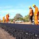 Trabajo de pavimentación. Foto: MOPC