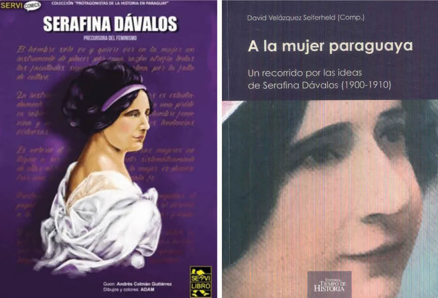 Publicaciones sobre la figura de Serafina Dávalos. Cortesía