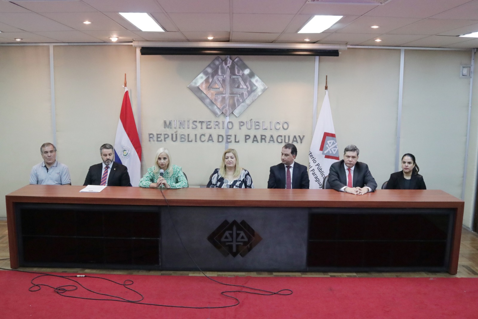 Momento de la conferencia de prensa sobre el caso de Tío Rico. Foto: Fiscalía