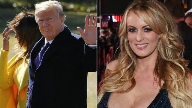 Donald Trump y Stormy Daniels. Foto: BBC Mundo