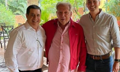Horacio Cartes, Juan Carlos Galaverna y Santiago Peña. Foto: Gentileza