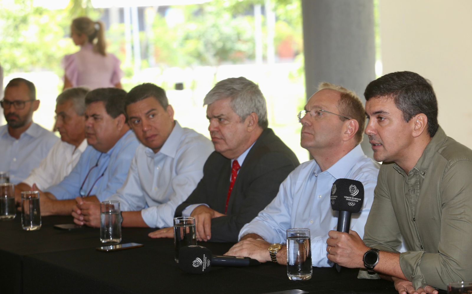 Acto político en el Comité Olímpico Paraguayo (COP). Foto: Gentileza