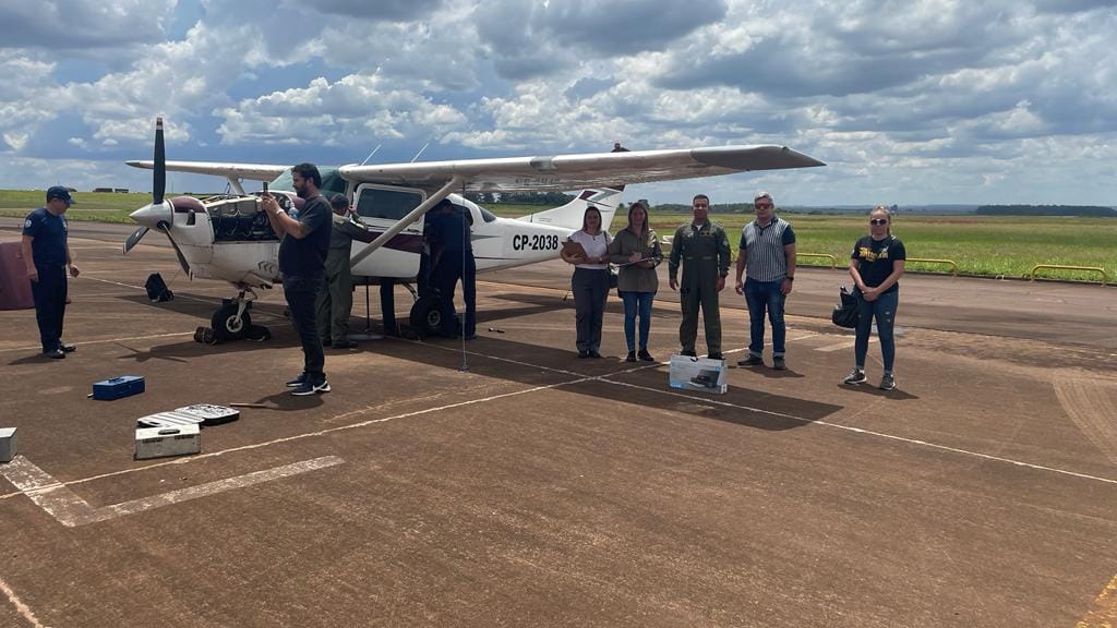 Entrega de la aeronave. Foto: Ministerio Público.