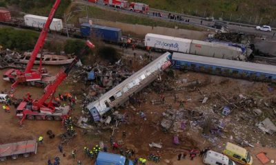 Choque de trenes en Grecia. Foto:DW