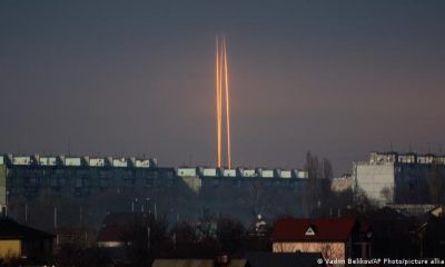 Tres misiles rusos lanzados desde Belgorod contra Járkov. Foto: DW