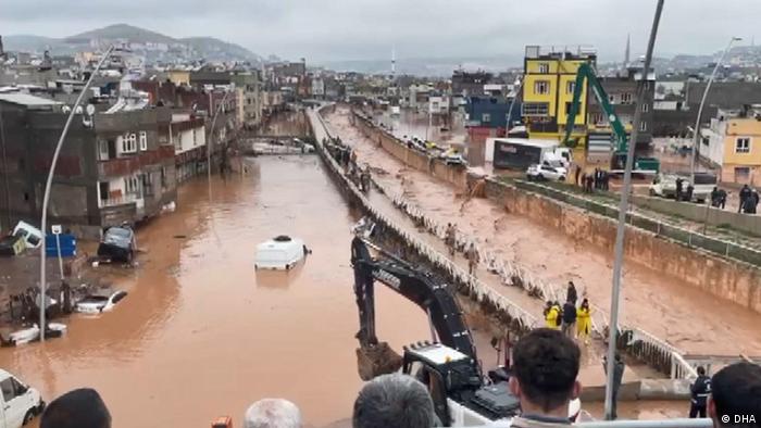 Inundación en Turquía a causa del terremoto. Foto: DW