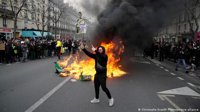 Protesta en Francia. Foto: DW