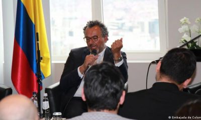 Roberto Vidal, presidente de la Justicia Especial para la Paz en Colombia, en Bruselas. Foto: DW