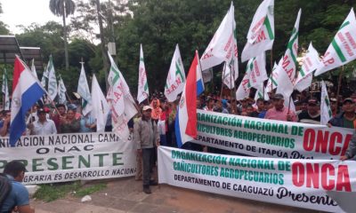 Campesinos en movilización. Gentileza