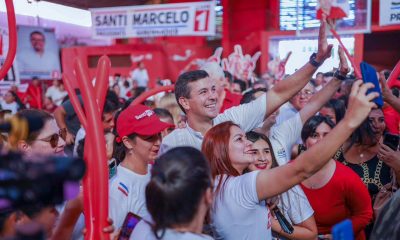 Santiago Peña en Caaguazú. Foto: Gentileza