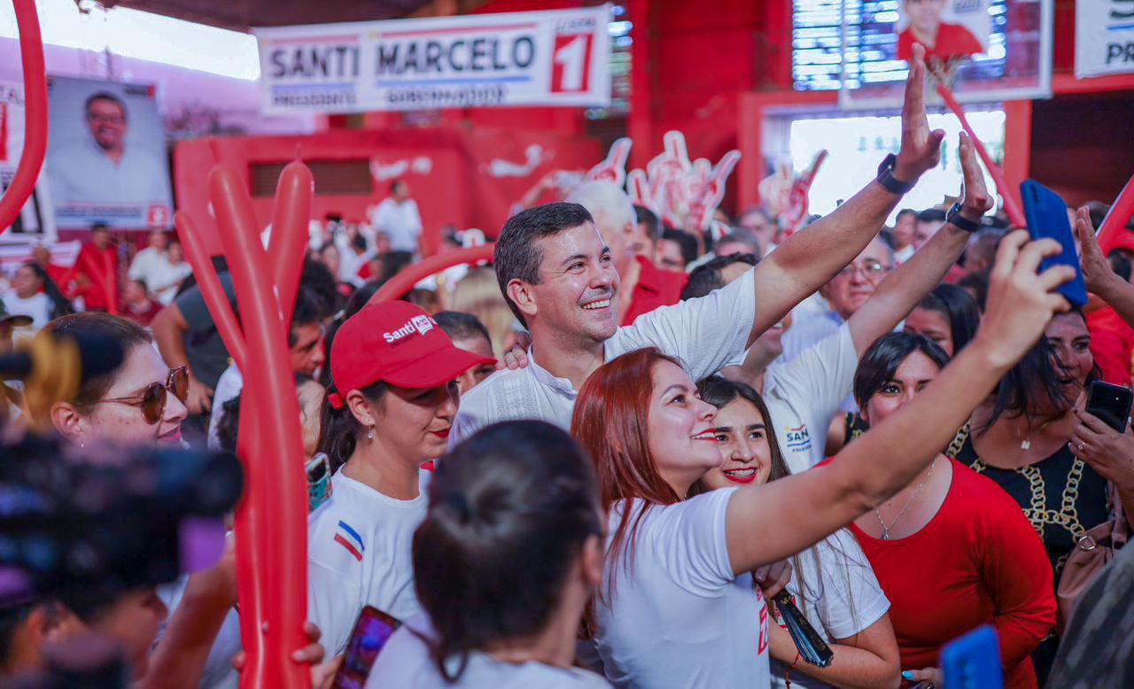 Santiago Peña en Caaguazú. Foto: Gentileza