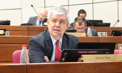 Senador Enrique Riera. Foto: Gentileza
