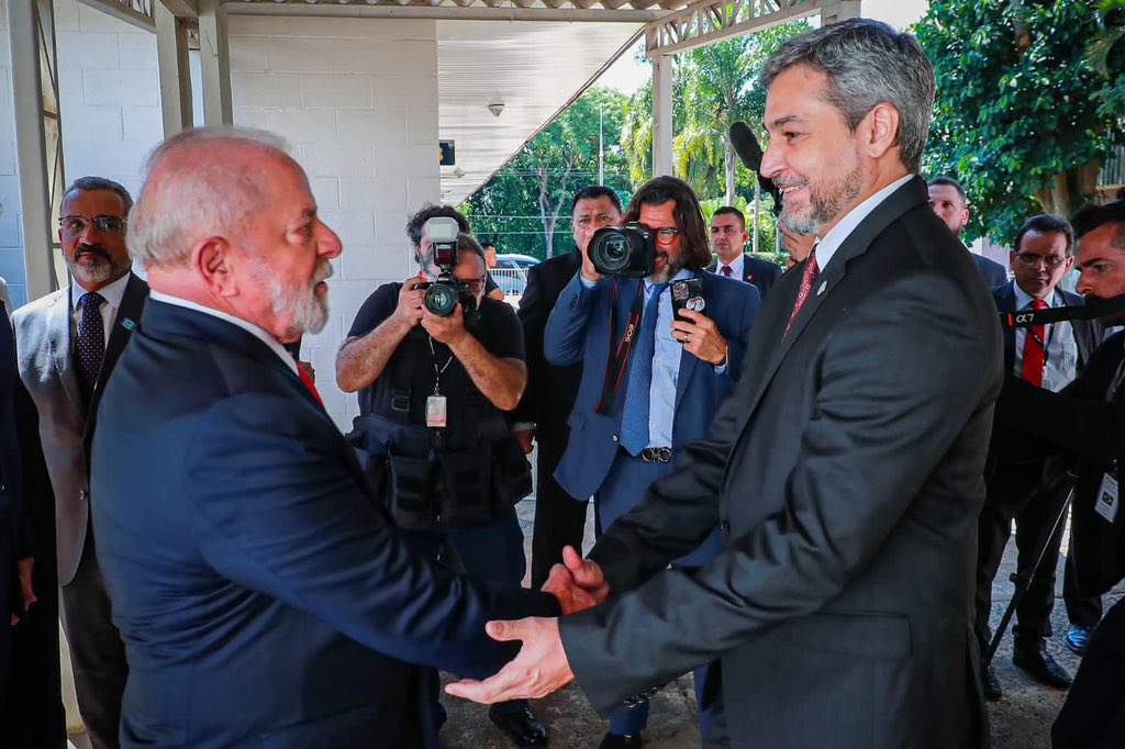 Encuentro entre mandatarios de Brasil y Paraguay. Foto: Gentileza