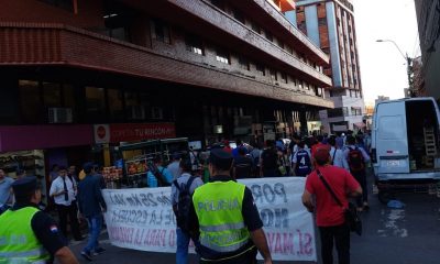 Los pobladores se manifestaron desde tempranas horas. Foto: Tránsito Asunción