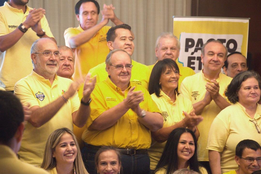 Candidatos de la Alianza Encuentro Nacional. Foto: Gentileza.