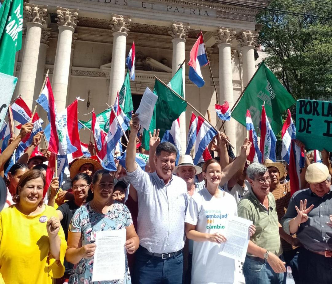 Referentes de la Concertación Nacional y de la Federación Nacional Campesina. Gentileza