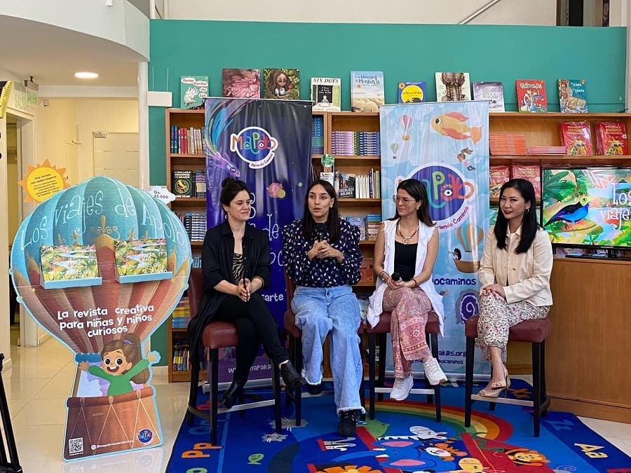 Presentación. Adriana Ortiz, Catalina Bautista, Magalí Cáceres y Silvia Marimoto. Cortesía