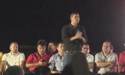 Santiago Peña tuvo una "pifiada" durante su discurso en Itauguá. Captura video