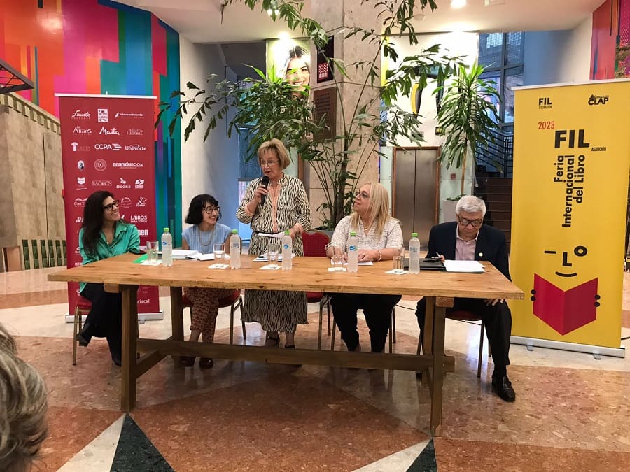 Nilda García, presidenta de CLAP, en uso de la palabra durante el acto de lanzamiento. Cortesía