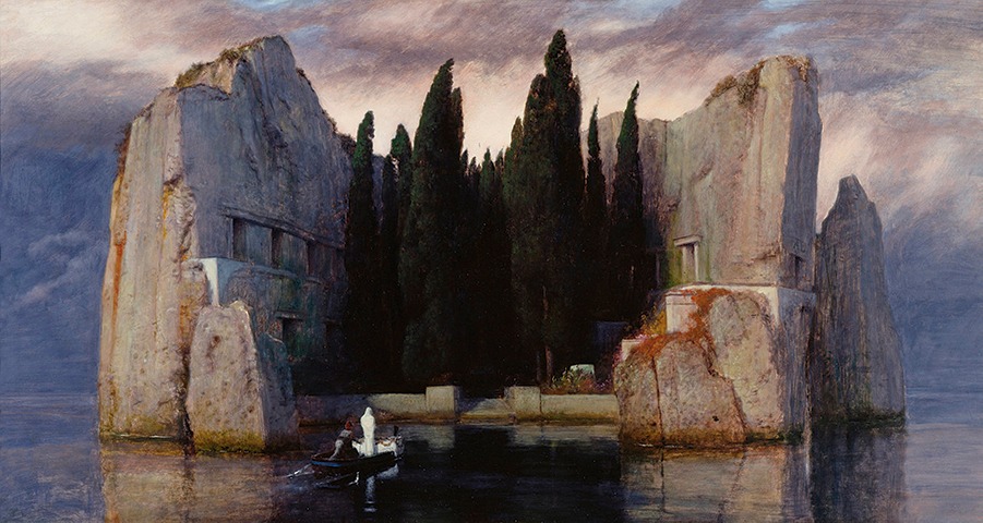 Arnold Böcklin, "La isla de los muertos", tercera versión, 1883. Alte Nationalgalerie, Berlín