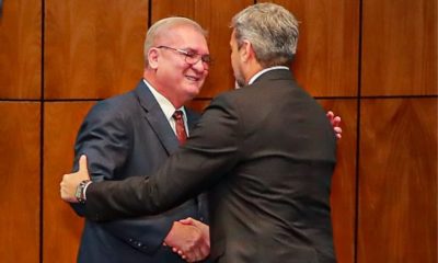 Emiliano Rolón y Mario Abdo Benítez. Foto: Gentileza