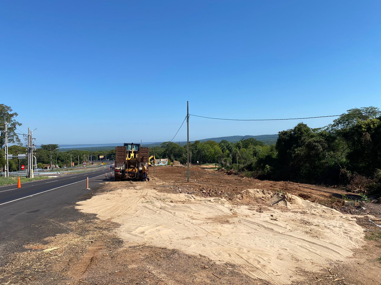 Rampa de frenado en la bajada del cerro Caacupé. Foto: MOPC.