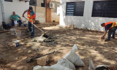 Obras en el Hospital Barrio Obrero. Foto: Ministerio de Salud.