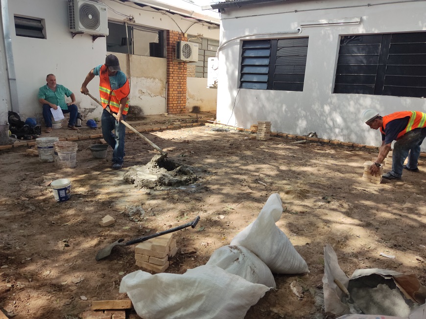 Obras en el Hospital Barrio Obrero. Foto: Ministerio de Salud.