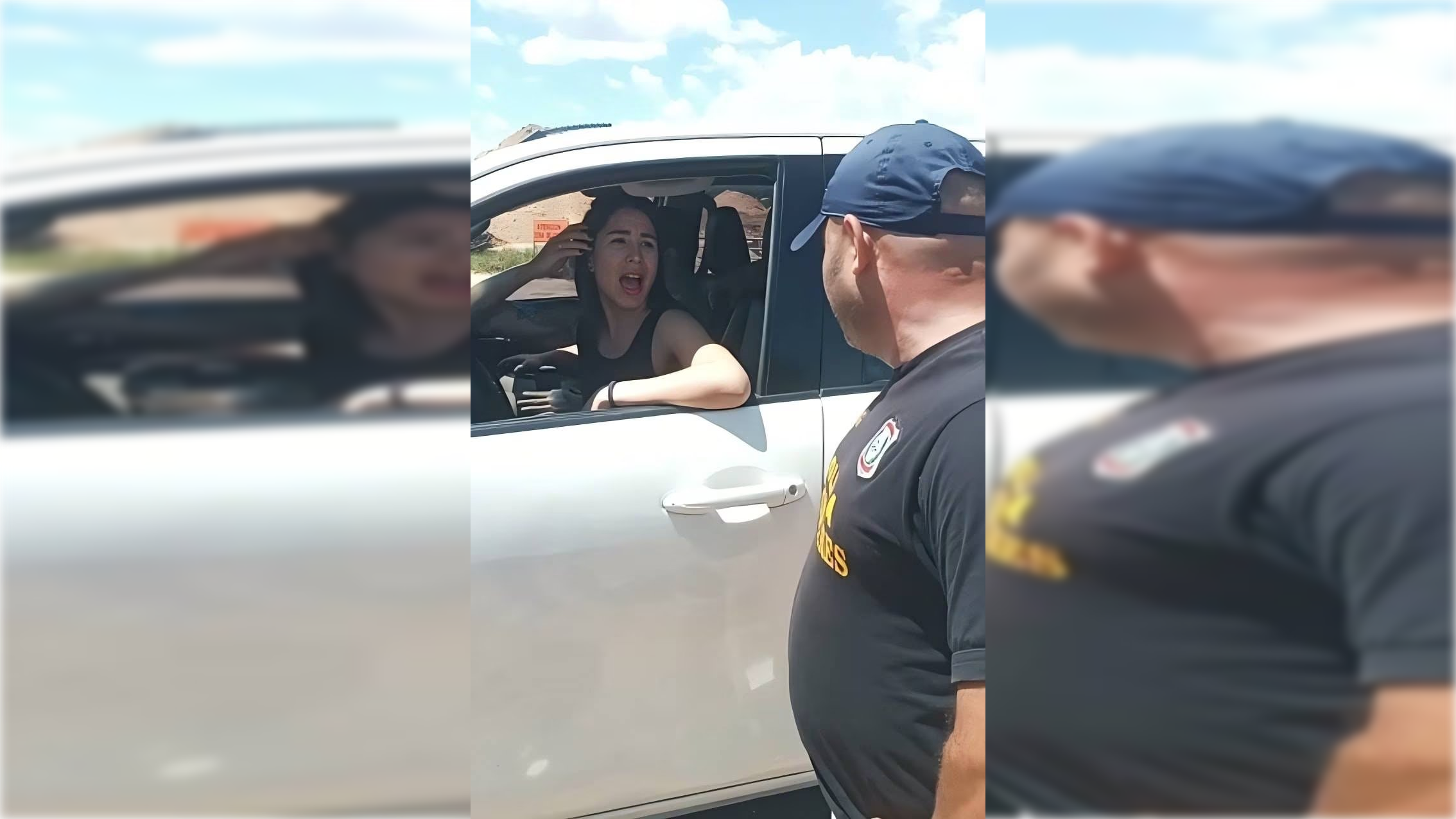 La auxiliar fiscal Claudia Guillén estaba al mando de una camioneta denunciada como robada en Brasil. (Captura video)