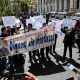 Periodistas protestando contra la Ley mordaza. Foto: Clarín