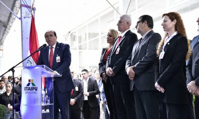 Autoridades conmemoraron el aniversario durante un acto. Foto: Itaipu